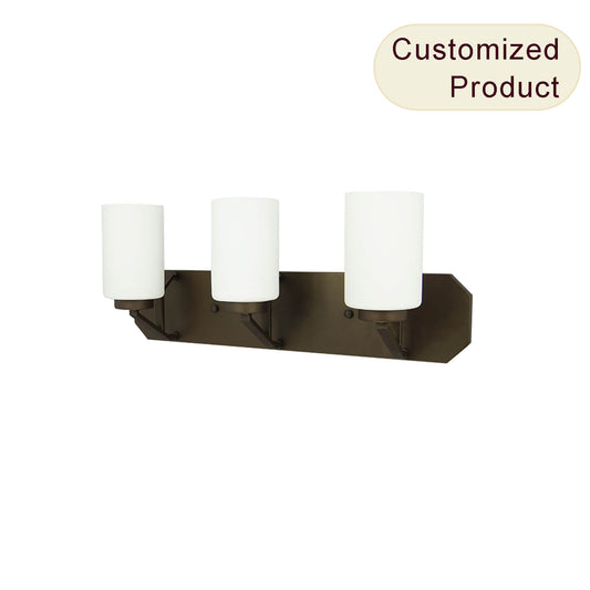Mid Century Modern Wall Sconce Interior Room Corridor Glass Indoor Decor Wall Lamp Bathroom Wall Light Dark Bronze Vanity Lamp XB-W816-3-DB