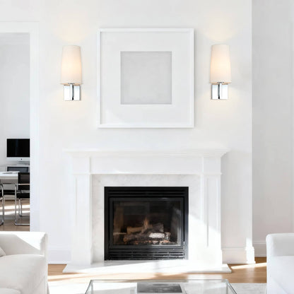 Modern Linen Fabric Shade Wall Lamp Bathroom Sconce Light Fixture XB-W401-CH