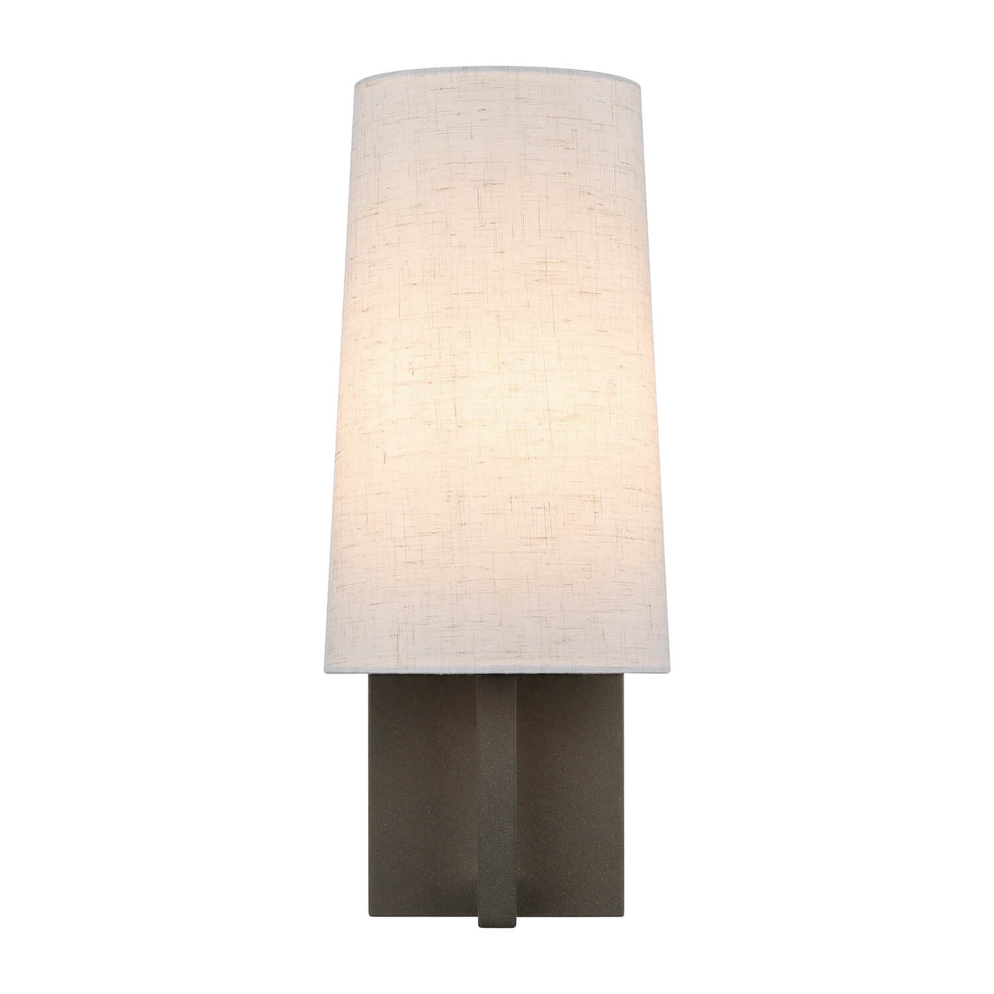 Bronze Wall Sconce wih Linen Fabric Shade for Bedroom Hallway Living Room XB-W401-DB
