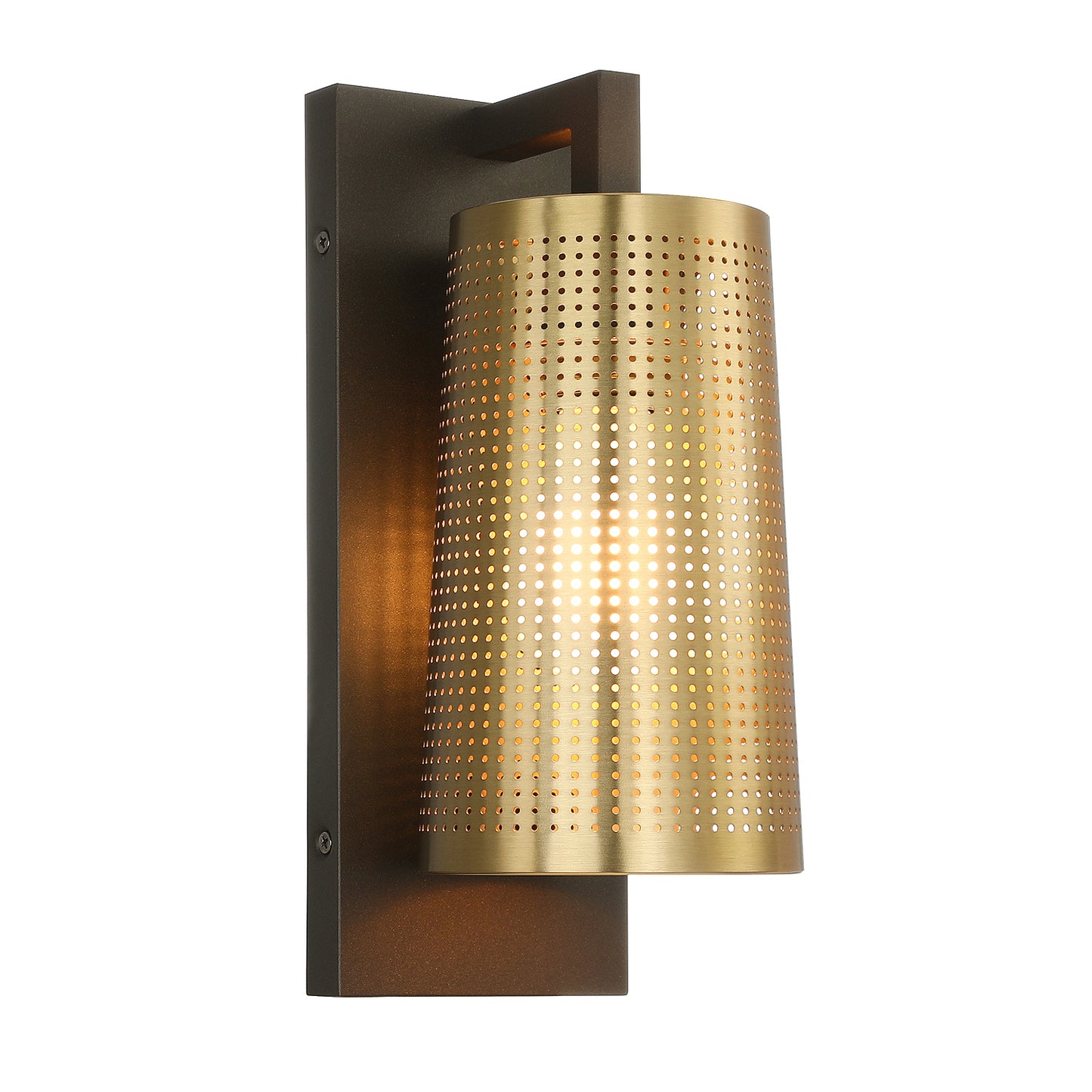 Industrial Bronze & Brass Sconces Wall Light Fixtures with Metal Shade XB-W406-BS