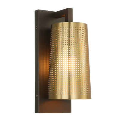 Industrial Bronze & Brass Sconces Wall Light Fixtures with Metal Shade XB-W406-BS