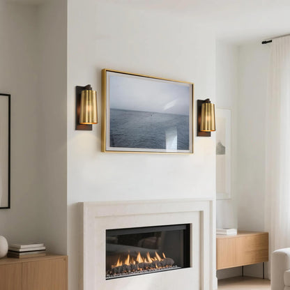 Industrial Bronze & Brass Sconces Wall Light Fixtures with Metal Shade XB-W406-BS