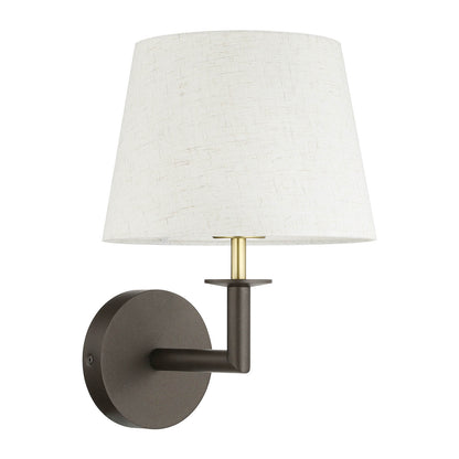 1 Light Wall Sconce Fixtures with Linen Fabric Shade for Bedroom Entry Living Room XB-W490-DBS