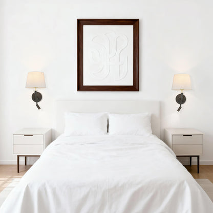 Classic Headboard Hardwired Wall Light with LED Integrated Reading Light in Dark Bronze XB-W490-LED-DBS