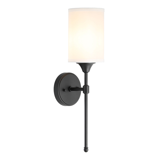 XiNBEi Lighting Wall Sconce Lighting, Classic 1 Light Black Bathroom